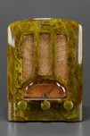 Swirled Green Emerson AU-190 Catalin Tombstone Radio